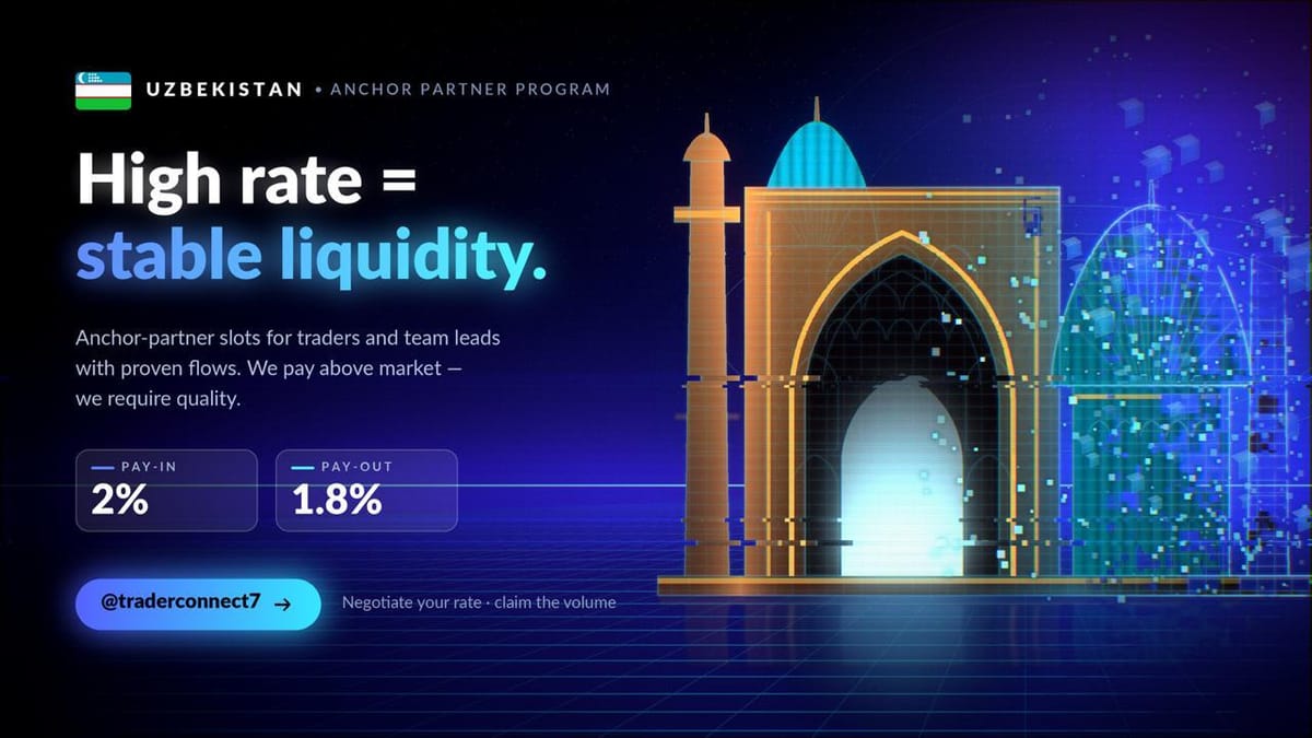 💎 ¿Trader? ¿Team lead? ¿Conoces bien el GEO? ¿Tienes tus propios recursos / soluciones? Nuestra plataforma está expandiendo activamente su geografía y busca socios a largo plazo.
